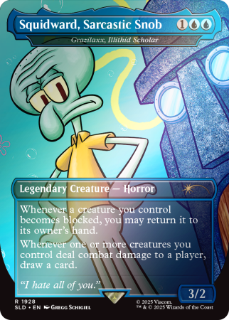Squidward, Sarcastic Snob