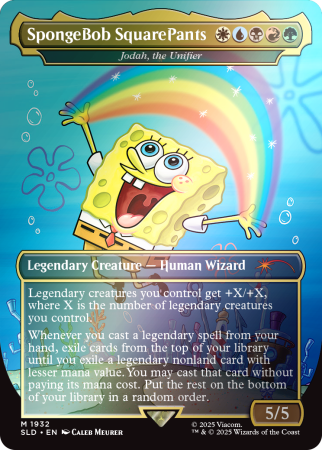 SpongeBob SquarePants as jodah, the Unifier