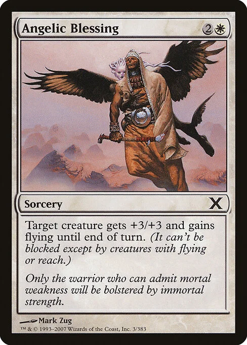 Angelic Blessing, carta Magic di tipo Sorcery illustrata da Mark Zug