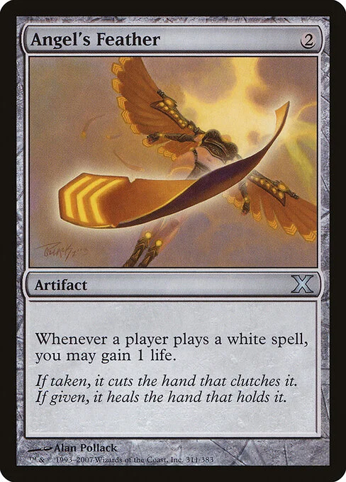Angel's Feather, carta Magic di tipo Artifact illustrata da Alan Pollack