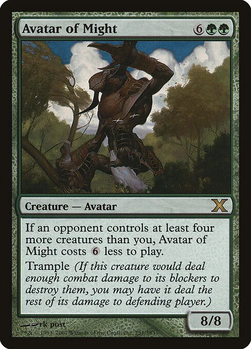 Avatar of Might, carta Magic di tipo Creature — Avatar illustrata da rk post
