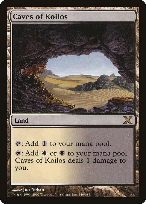 Caves of Koilos, carta Magic di tipo Land illustrata da Jim Nelson