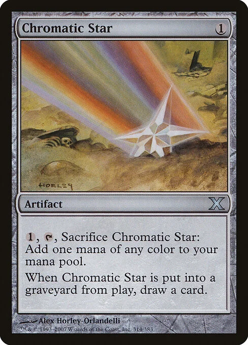Chromatic Star, carta Magic di tipo Artifact illustrata da Alex Horley-Orlandelli