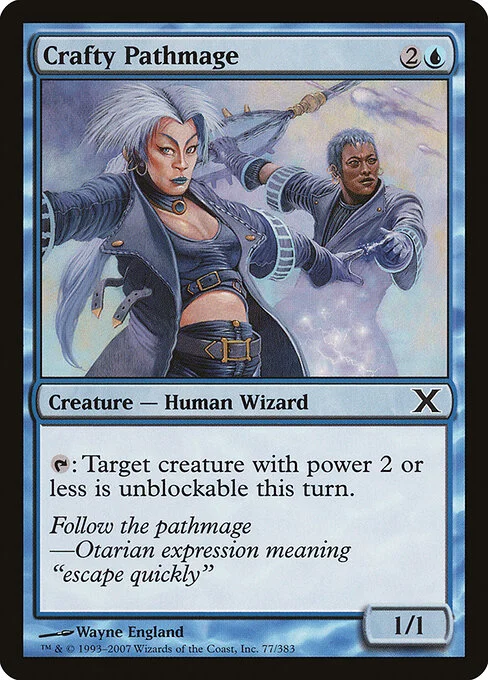 Crafty Pathmage, carta Magic di tipo Creature — Human Wizard illustrata da Wayne England