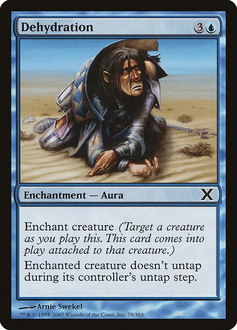 Dehydration, carta Magic di tipo Enchantment — Aura illustrata da Arnie Swekel