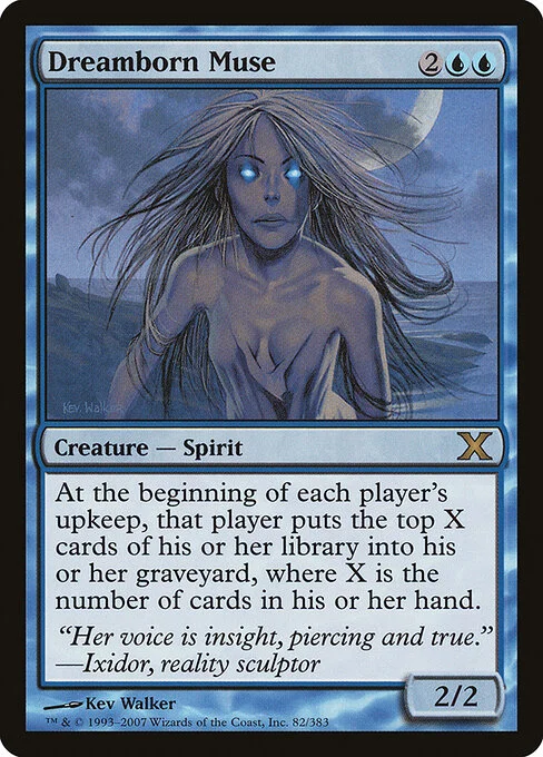 Dreamborn Muse, carta Magic di tipo Creature — Spirit illustrata da Kev Walker