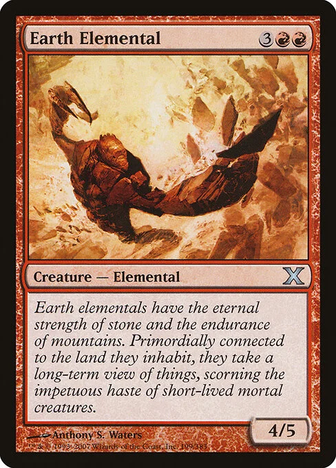 Earth Elemental, carta Magic di tipo Creature — Elemental illustrata da Anthony S. Waters