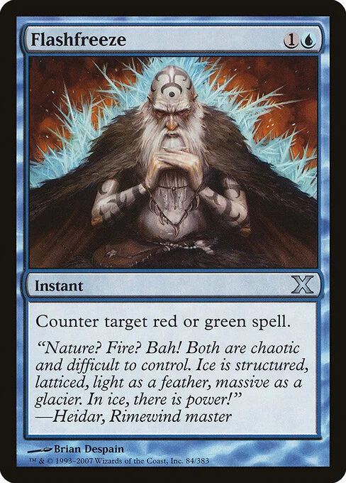 Flashfreeze, carta Magic di tipo Instant illustrata da Brian Despain