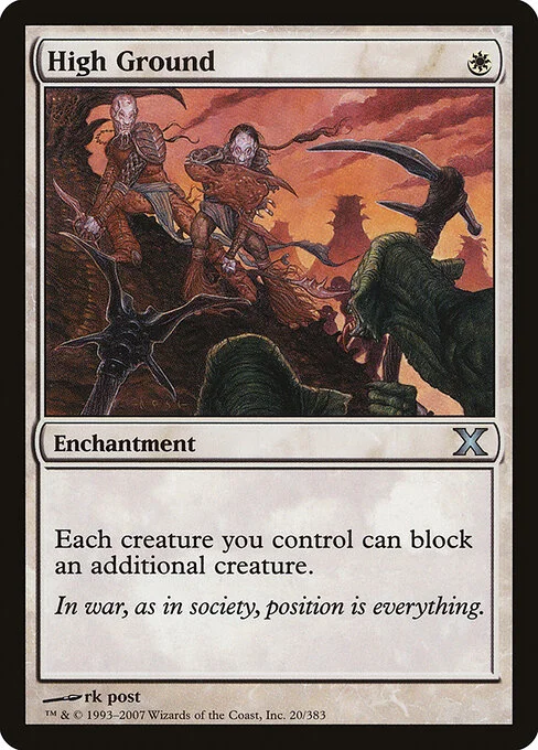 High Ground, carta Magic di tipo Enchantment illustrata da rk post