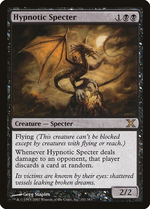 Hypnotic Specter, carta Magic di tipo Creature — Specter illustrata da Greg Staples