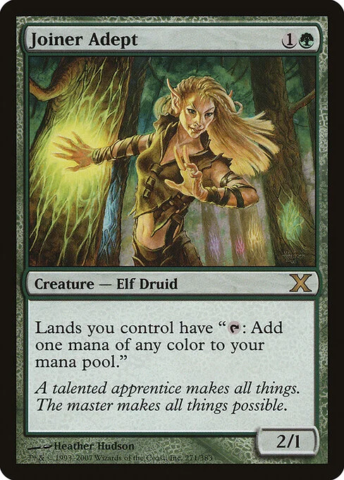 Joiner Adept, carta Magic di tipo Creature — Elf Druid illustrata da Heather Hudson