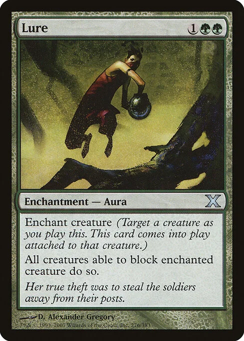Lure, carta Magic di tipo Enchantment — Aura illustrata da D. Alexander Gregory