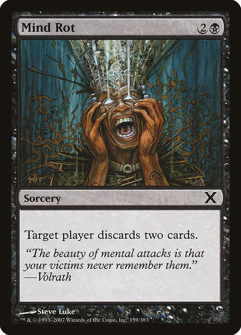 Mind Rot, carta Magic di tipo Sorcery illustrata da Steve Luke