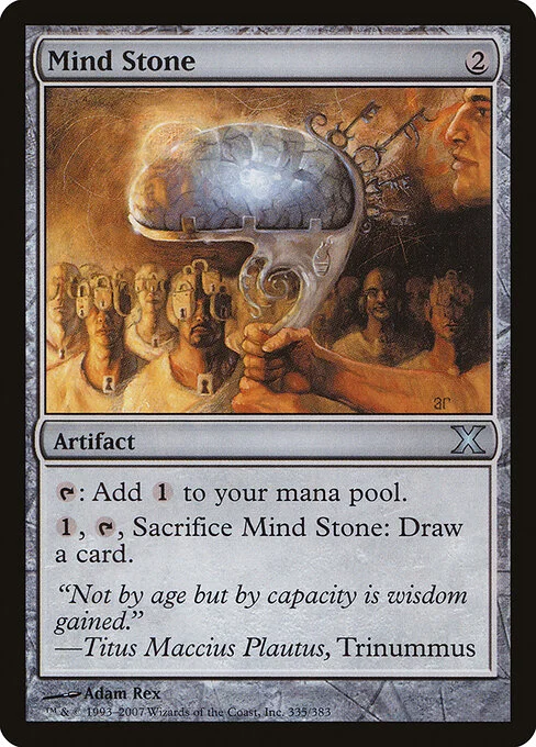 Mind Stone, carta Magic di tipo Artifact illustrata da Adam Rex