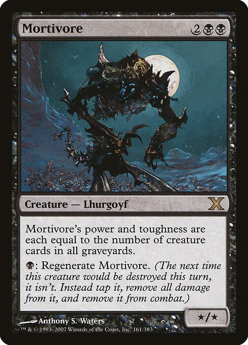 Mortivore, carta Magic di tipo Creature — Lhurgoyf illustrata da Anthony S. Waters