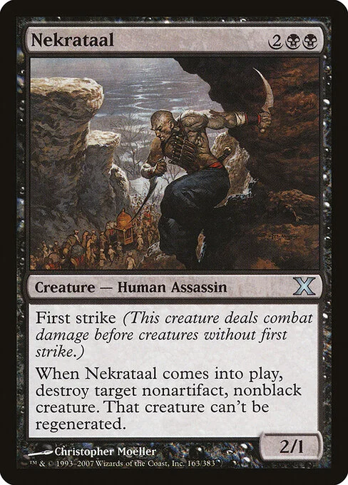 Nekrataal, carta Magic di tipo Creature — Human Assassin illustrata da Christopher Moeller