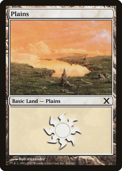 Plains, carta Magic di tipo Basic Land — Plains illustrata da Rob Alexander