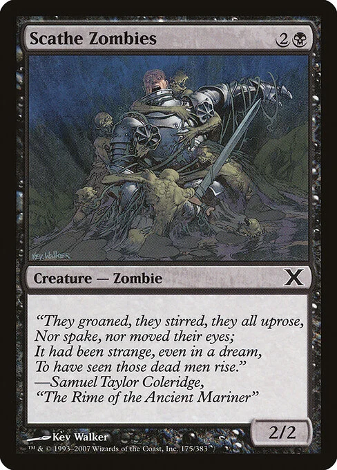 Scathe Zombies, carta Magic di tipo Creature — Zombie illustrata da Kev Walker