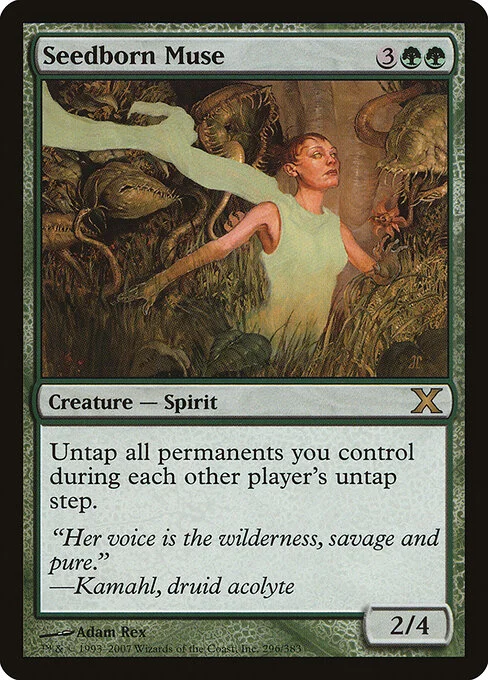 Seedborn Muse, carta Magic di tipo Creature — Spirit illustrata da Adam Rex