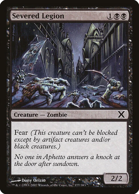Severed Legion, carta Magic di tipo Creature — Zombie illustrata da Dany Orizio