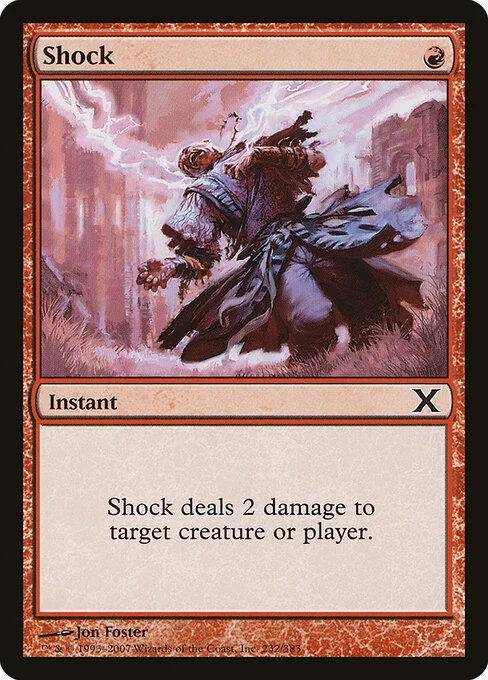 Shock, carta Magic di tipo Instant illustrata da Jon Foster