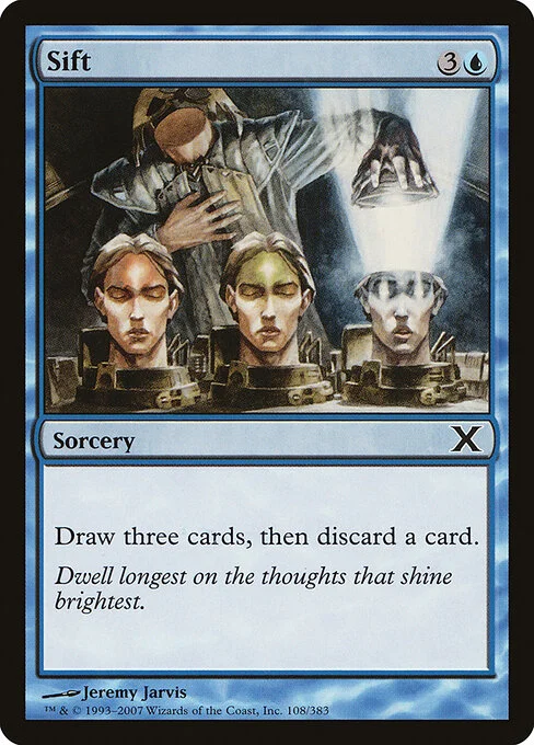 Sift, carta Magic di tipo Sorcery illustrata da Jeremy Jarvis