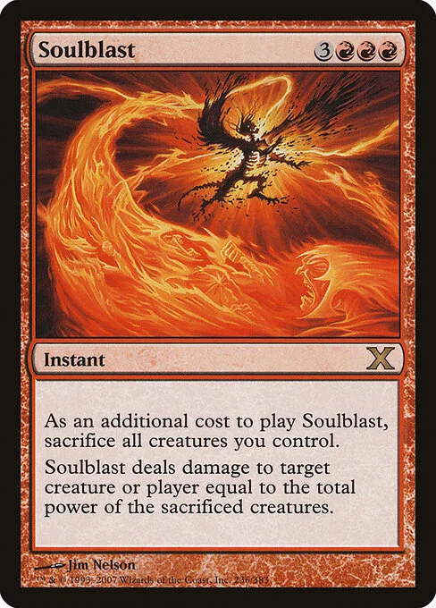 Soulblast, carta Magic di tipo Instant illustrata da Jim Nelson