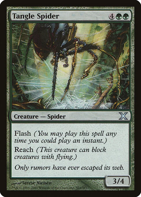 Tangle Spider, carta Magic di tipo Creature — Spider illustrata da Terese Nielsen