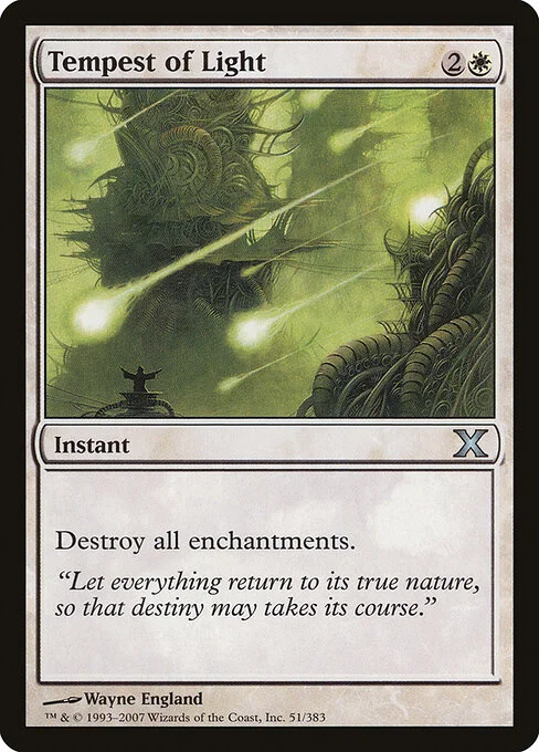 Tempest of Light, carta Magic di tipo Instant illustrata da Wayne England