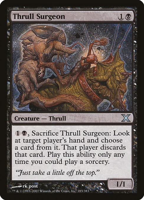 Thrull Surgeon, carta Magic di tipo Creature — Thrull illustrata da rk post