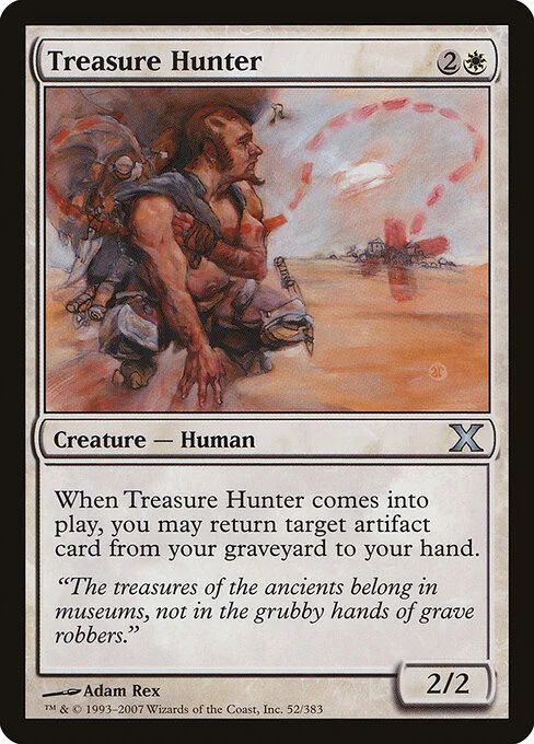 Treasure Hunter, carta Magic di tipo Creature — Human illustrata da Adam Rex