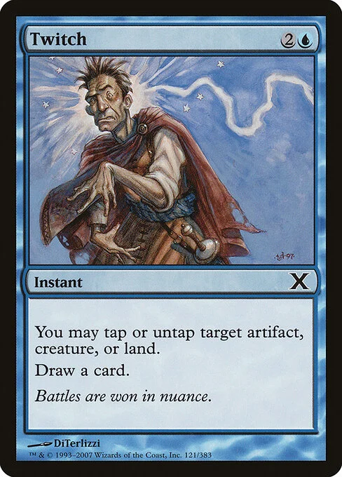 Twitch, carta Magic di tipo Instant illustrata da DiTerlizzi