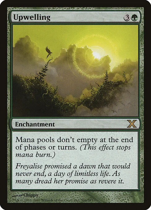 Upwelling, carta Magic di tipo Enchantment illustrata da Chippy
