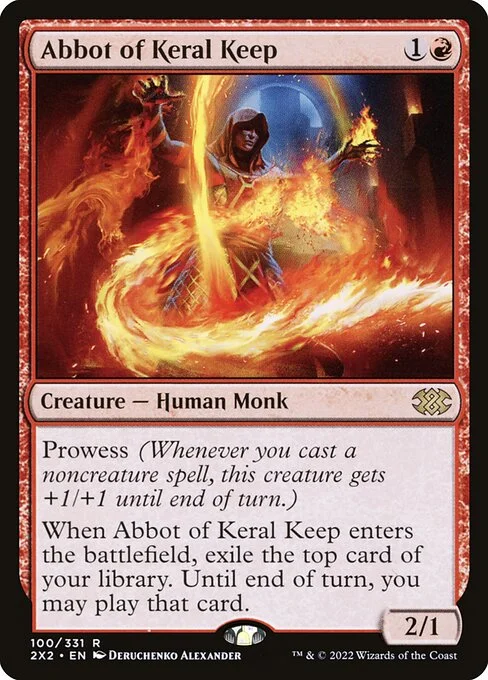 Abbot of Keral Keep, carta Magic di tipo Creature — Human Monk illustrata da Deruchenko Alexander