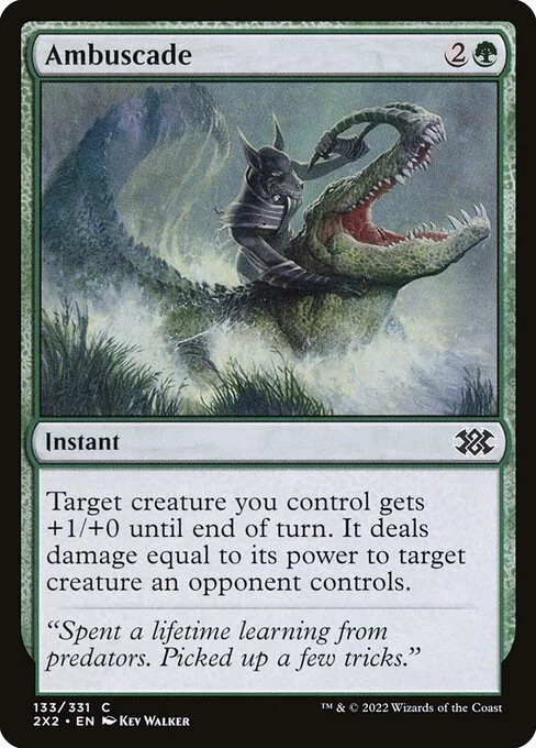 Ambuscade, carta Magic di tipo Instant illustrata da Kev Walker