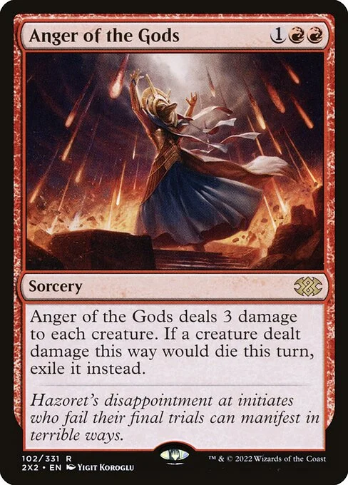 Anger of the Gods, carta Magic di tipo Sorcery illustrata da Yigit Koroglu