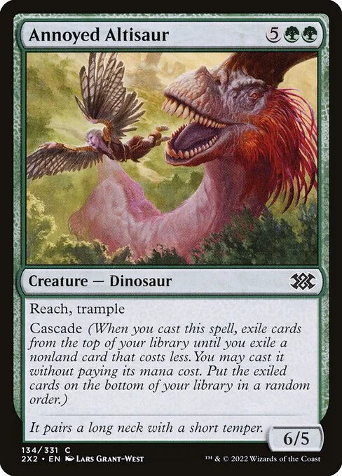 Annoyed Altisaur, carta Magic di tipo Creature — Dinosaur illustrata da Lars Grant-West