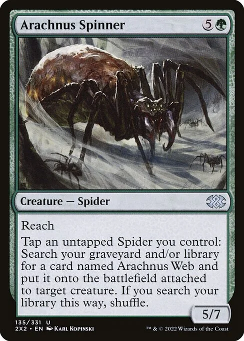 Arachnus Spinner, carta Magic di tipo Creature — Spider illustrata da Karl Kopinski