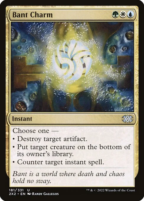Bant Charm, carta Magic di tipo Instant illustrata da Randy Gallegos