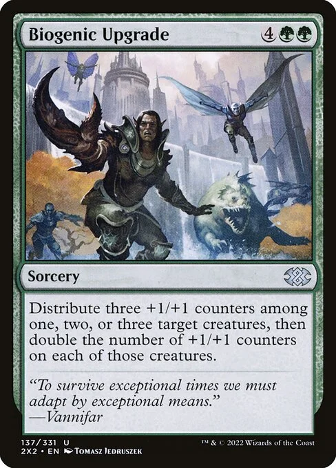 Biogenic Upgrade, carta Magic di tipo Sorcery illustrata da Tomasz Jedruszek