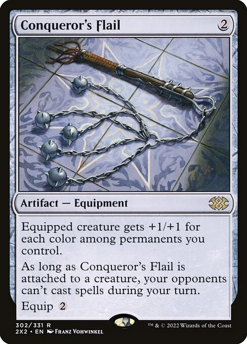 Conqueror's Flail, carta Magic di tipo Artifact — Equipment illustrata da Franz Vohwinkel