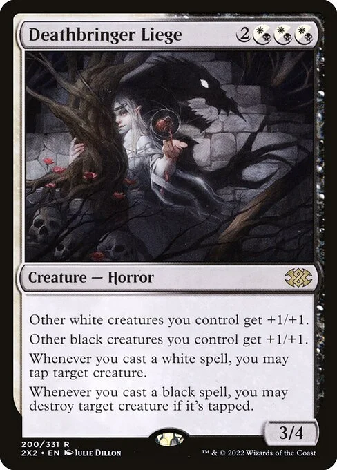 Deathbringer Liege, carta Magic di tipo Creature — Horror illustrata da Julie Dillon