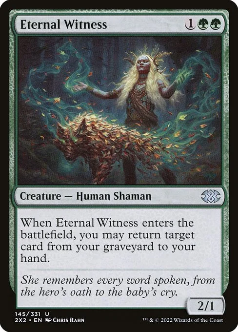Eternal Witness, carta Magic di tipo Creature — Human Shaman illustrata da Chris Rahn