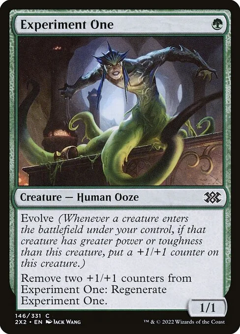 Experiment One, carta Magic di tipo Creature — Human Ooze illustrata da Jack Wang