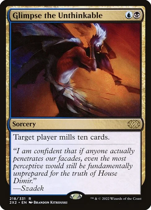 Glimpse the Unthinkable, carta Magic di tipo Sorcery illustrata da Brandon Kitkouski