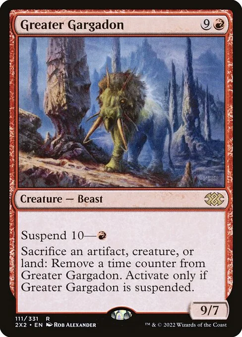 Greater Gargadon, carta Magic di tipo Creature — Beast illustrata da Rob Alexander