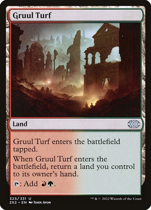 Gruul Turf, carta Magic di tipo Land illustrata da John Avon