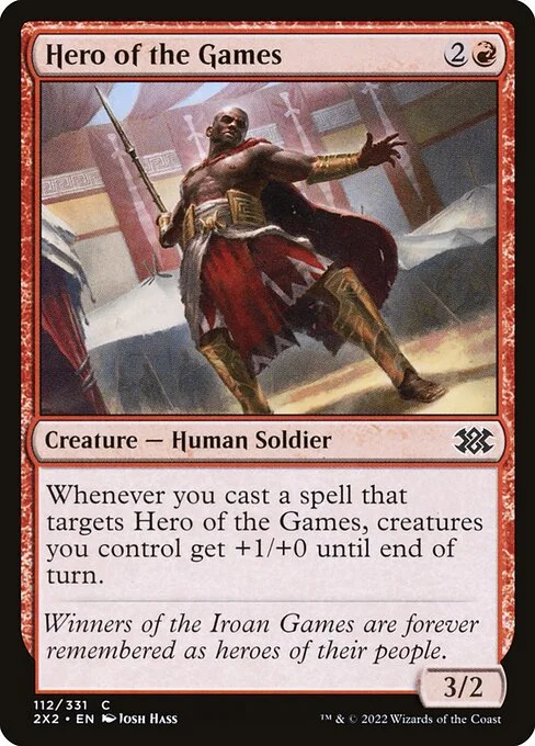 Hero of the Games, carta Magic di tipo Creature — Human Soldier illustrata da Josh Hass