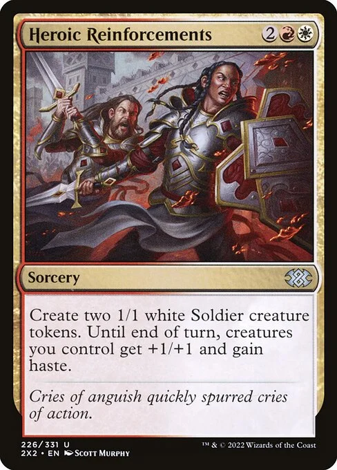 Heroic Reinforcements, carta Magic di tipo Sorcery illustrata da Scott Murphy