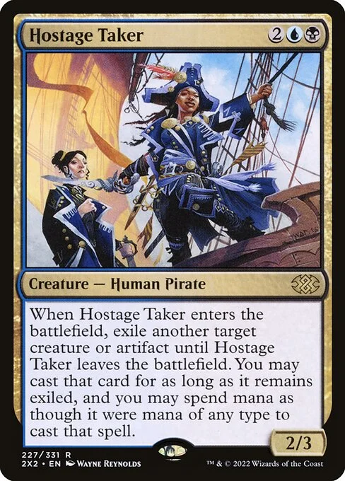 Hostage Taker, carta Magic di tipo Creature — Human Pirate illustrata da Wayne Reynolds